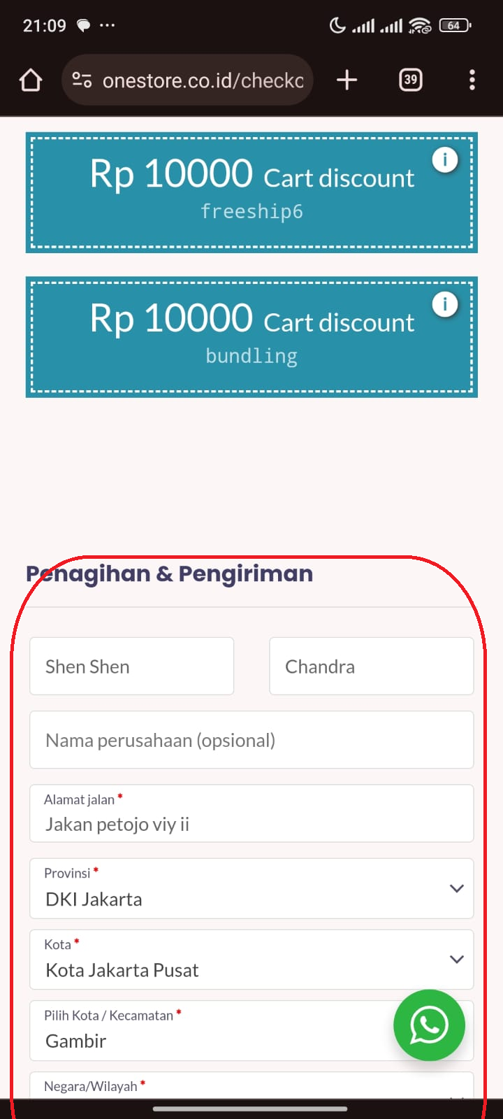 Cara order onestore