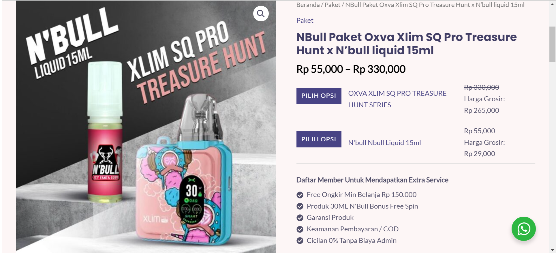 Paket Oxva Xlim SQ Pro Treasure Hunt